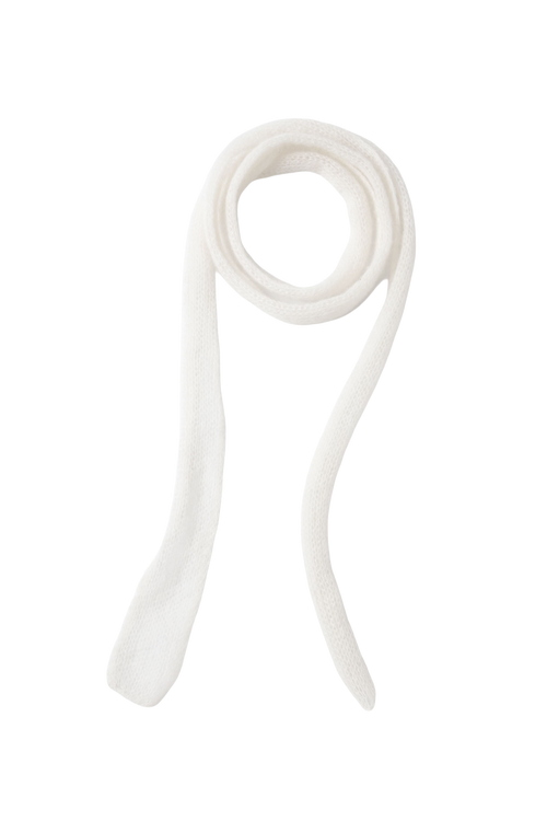 Load image 1 in gallery view. Relaxed Ribbed Knit Skinny Scarf