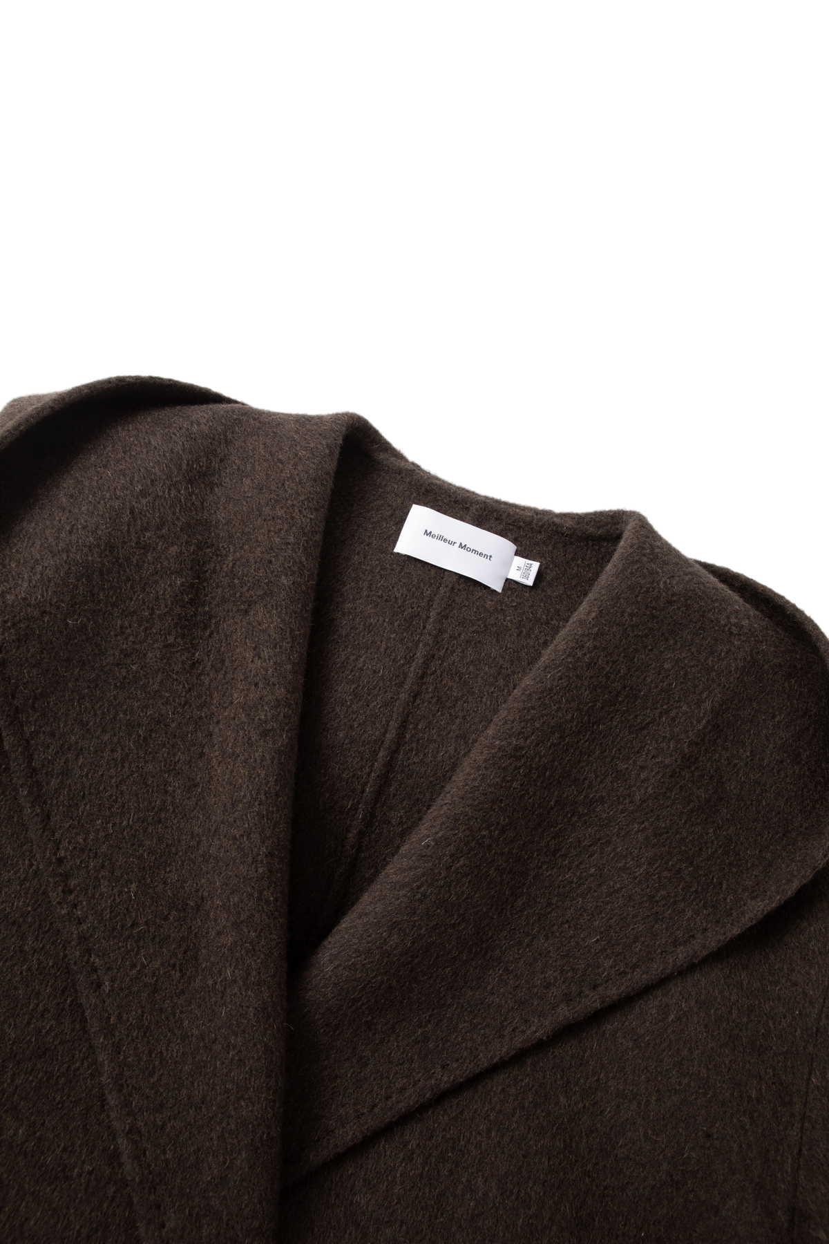 Hooded Belted Wool-Blend Coat