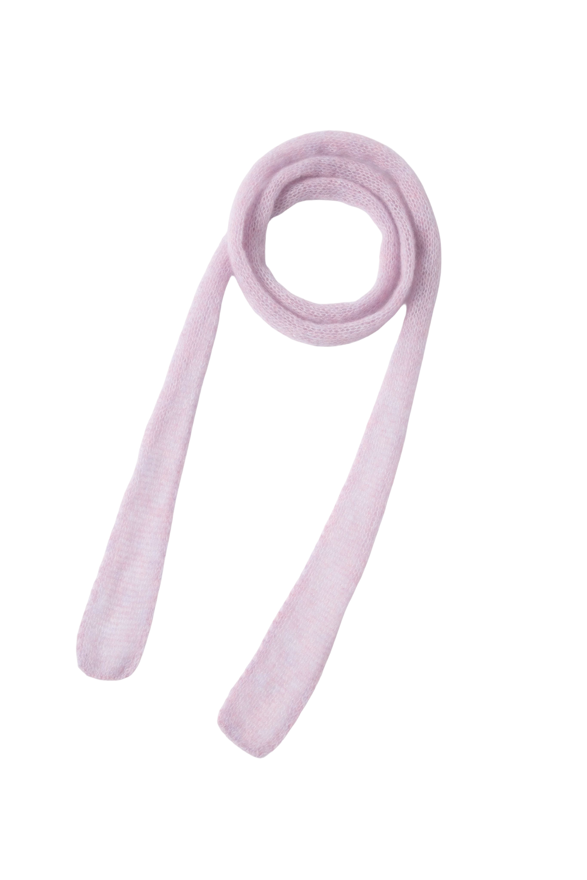 Relaxed Ribbed Knit Skinny Scarf