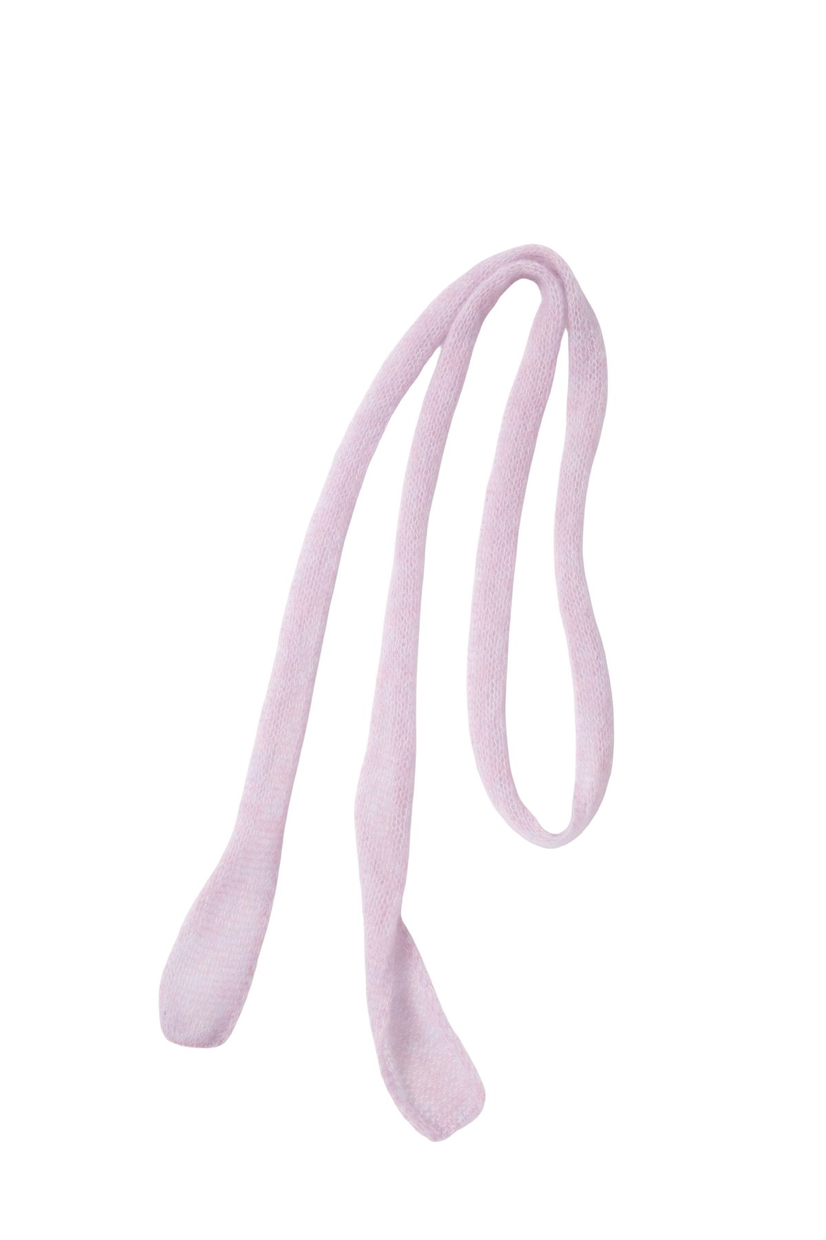 Relaxed Ribbed Knit Skinny Scarf