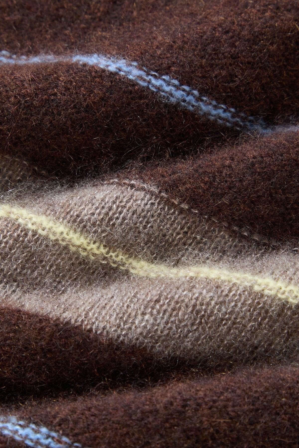 Striped Cashmere-Silk Crewneck Sweater