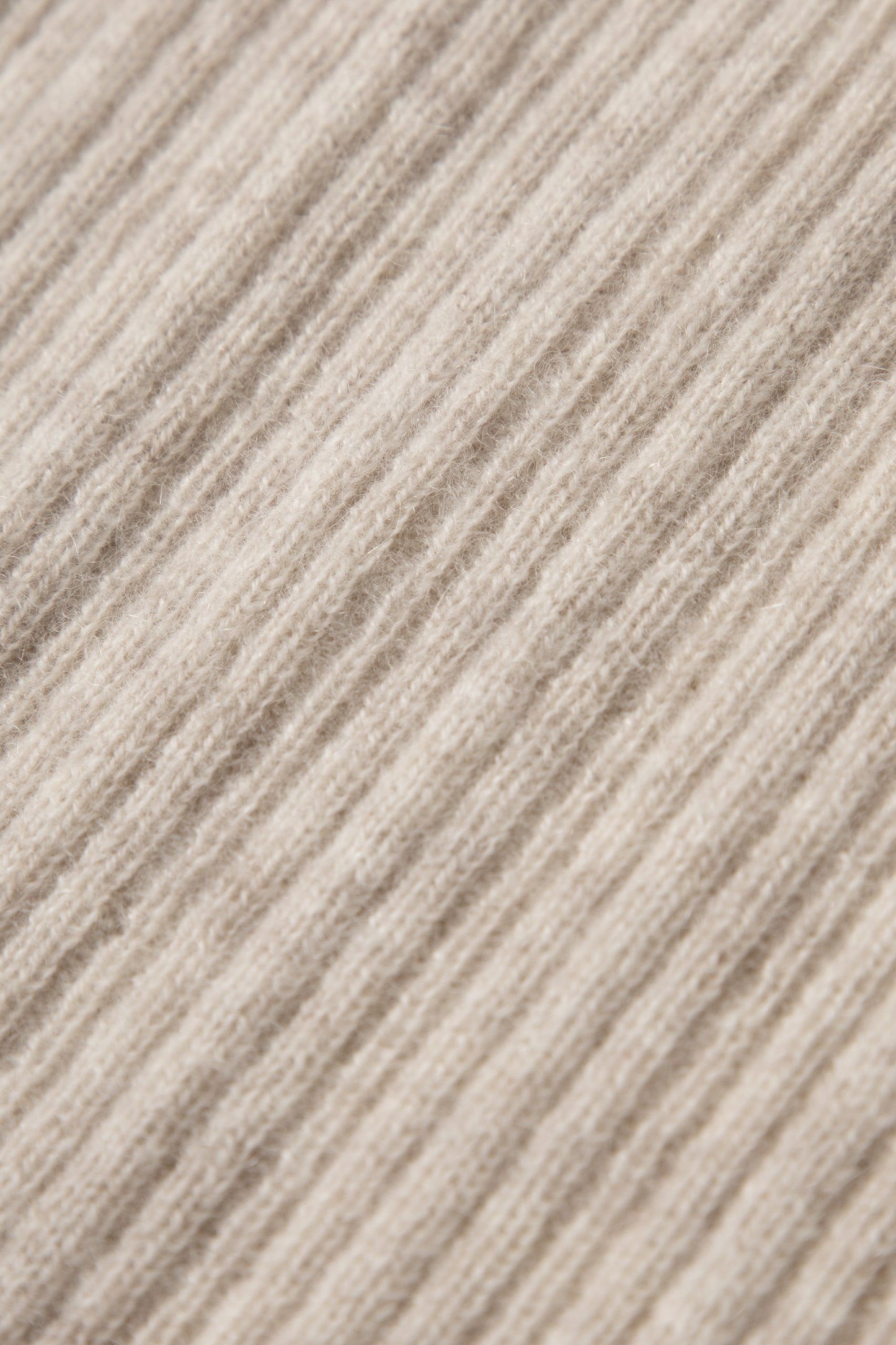Rib-Knit Cashmere Zip Hoodie