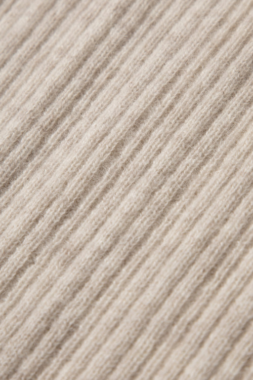 Load image 1 in gallery view. Rib-Knit Cashmere Zip Hoodie