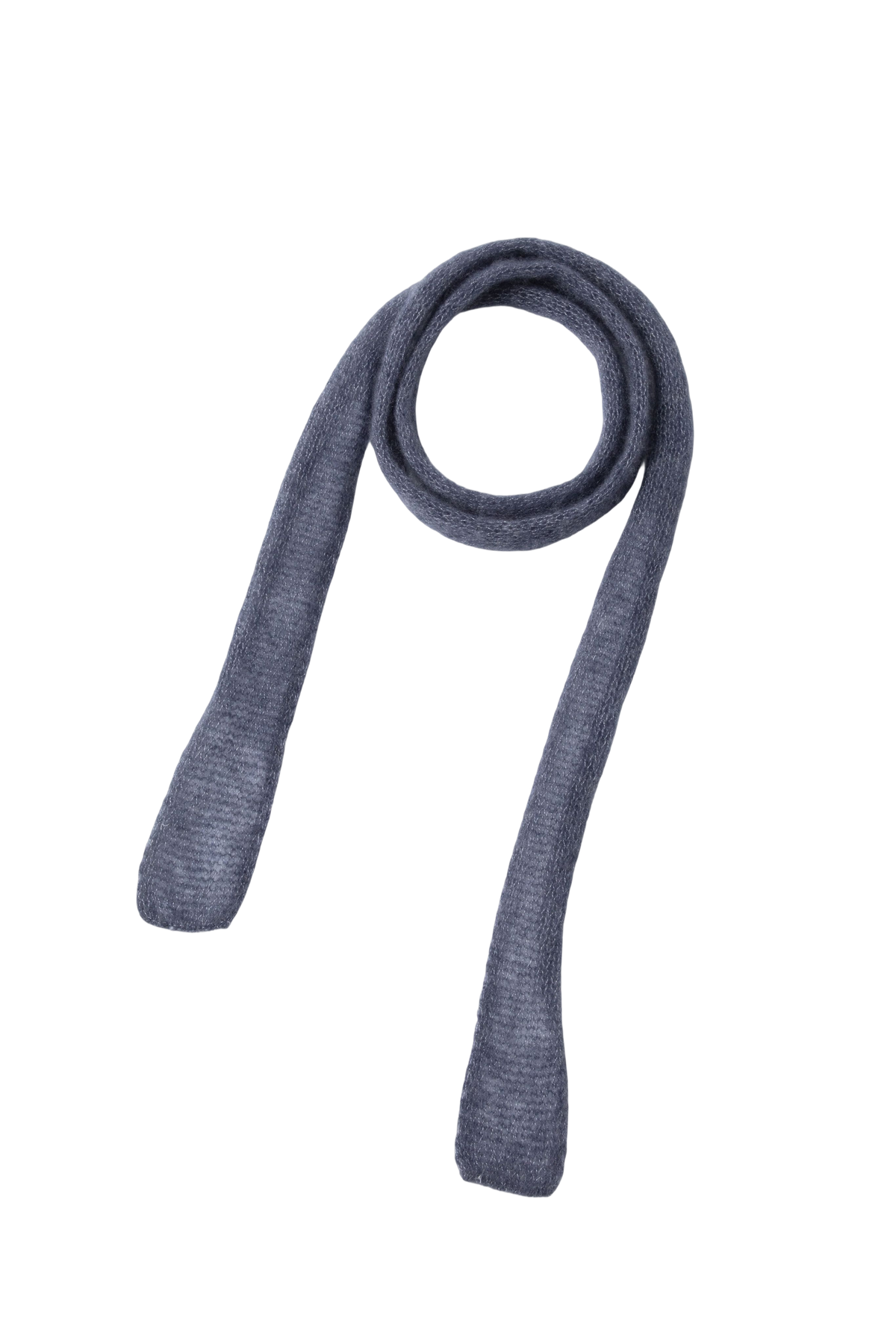 Relaxed Ribbed Knit Skinny Scarf