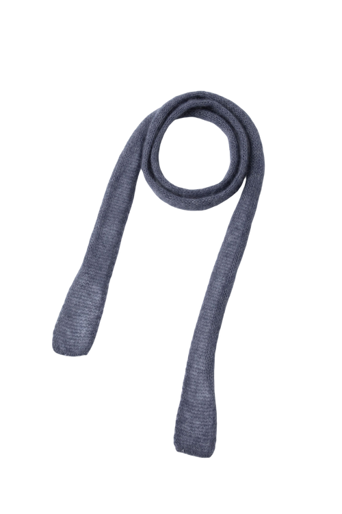 Load image 1 in gallery view. Relaxed Ribbed Knit Skinny Scarf