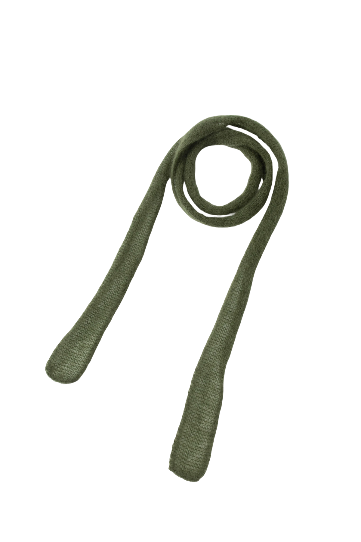Relaxed Ribbed Knit Skinny Scarf