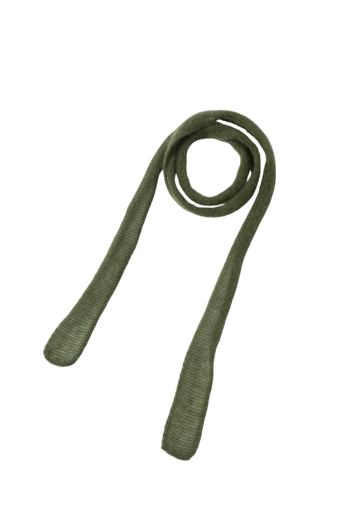 Load image 1 in gallery view. Relaxed Ribbed Knit Skinny Scarf