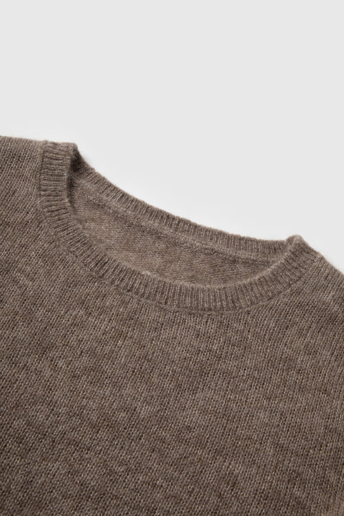 Load image 1 in gallery view. Cashmere-Silk Crewneck Knit Sweater