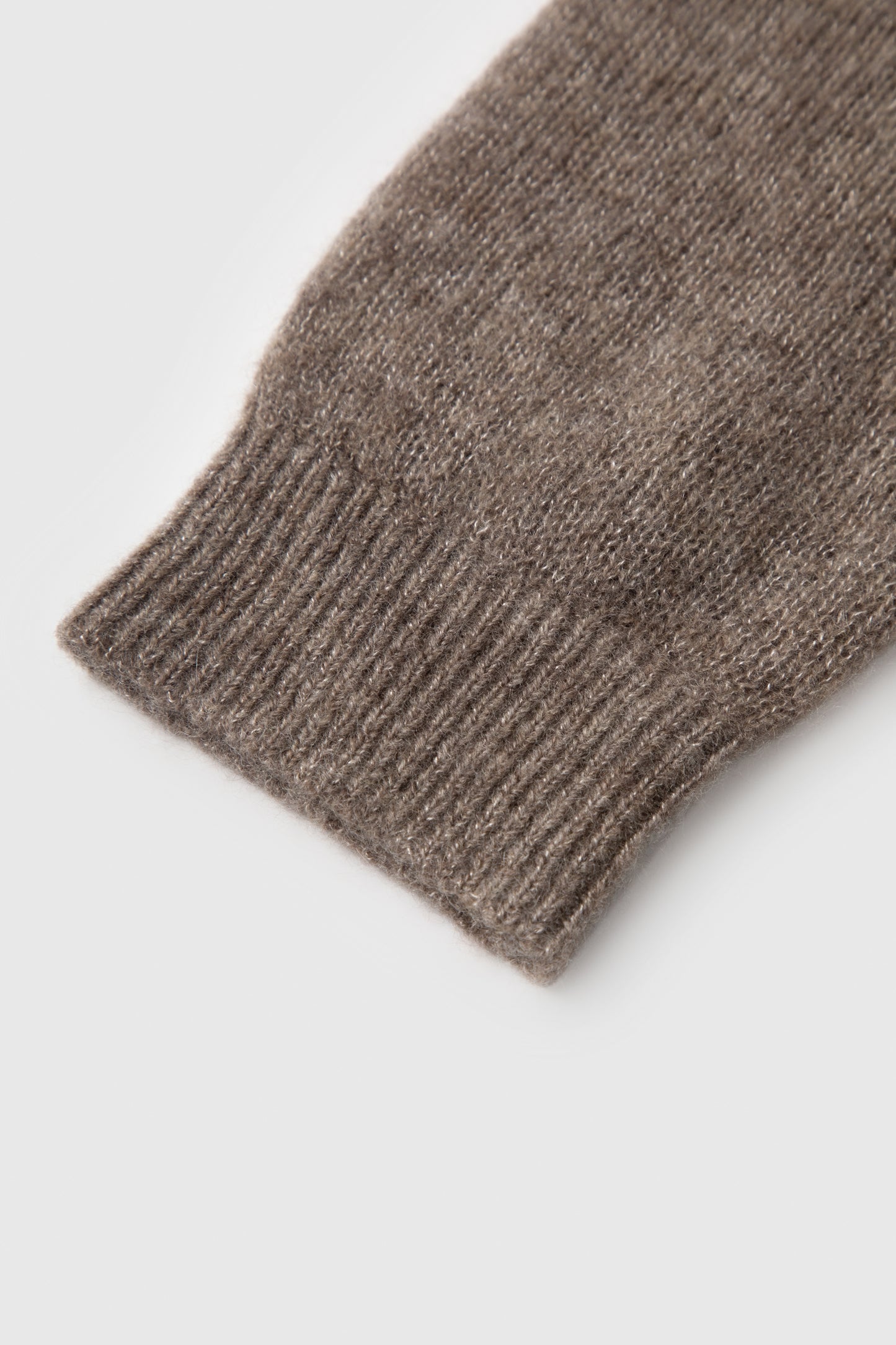 Cashmere-Silk Crewneck Knit Sweater