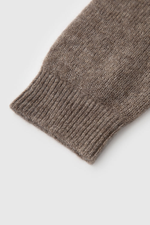 Load image 1 in gallery view. Cashmere-Silk Crewneck Knit Sweater