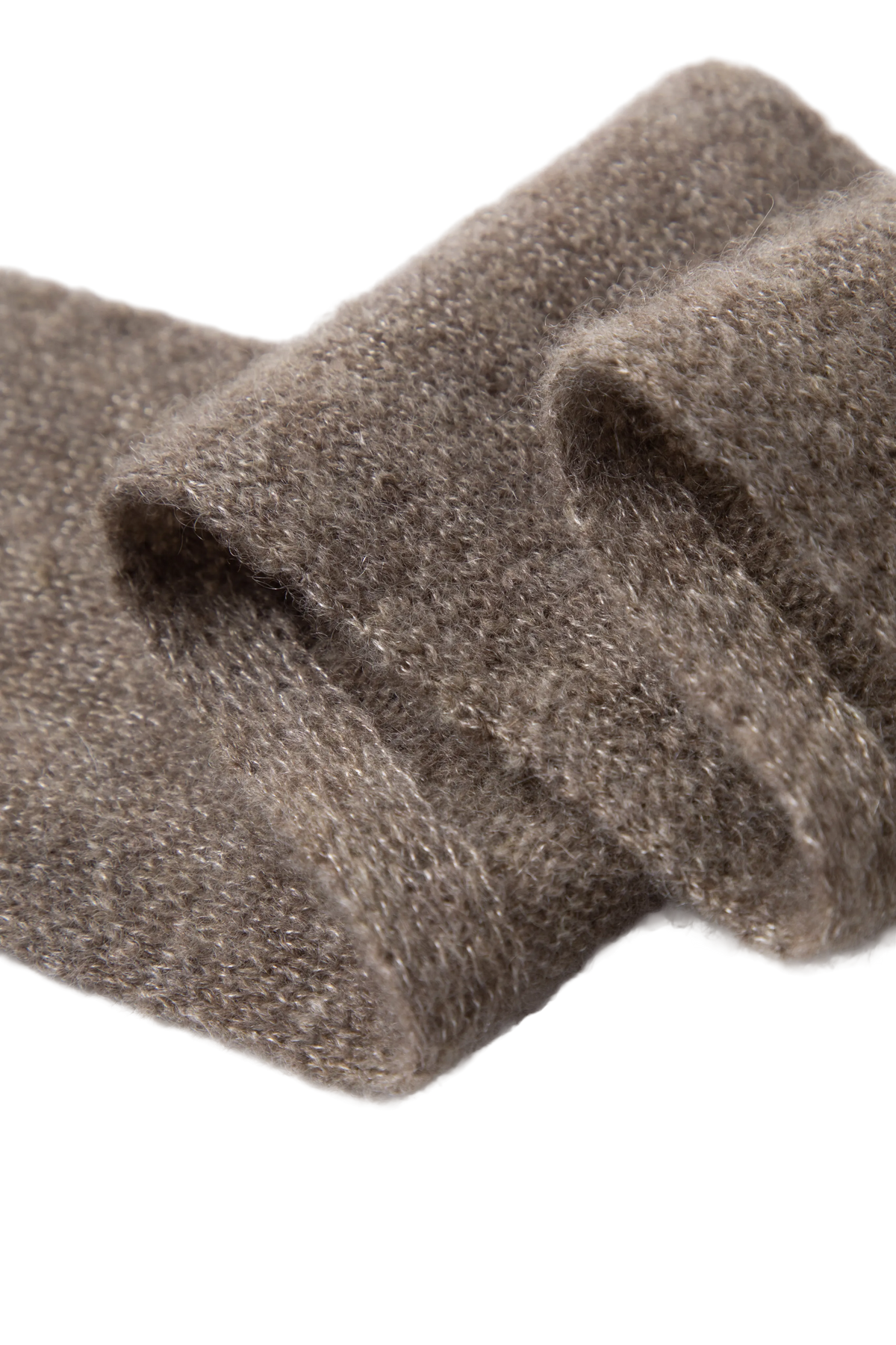 Cashmere-Silk Ribbed Skinny Scarf