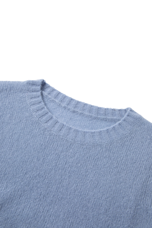 Load image 1 in gallery view. Lightweight Cashmere-Silk Crewneck Sweater
