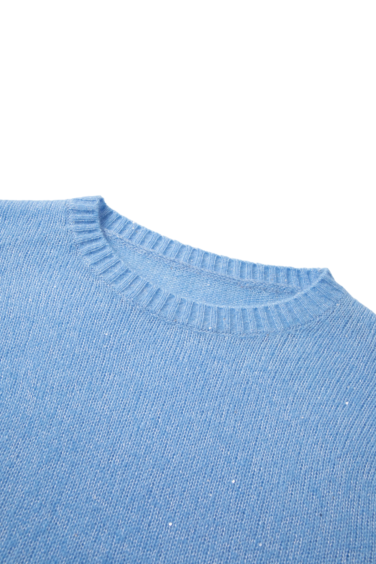 Lightweight Cashmere-Silk Crewneck Sweater