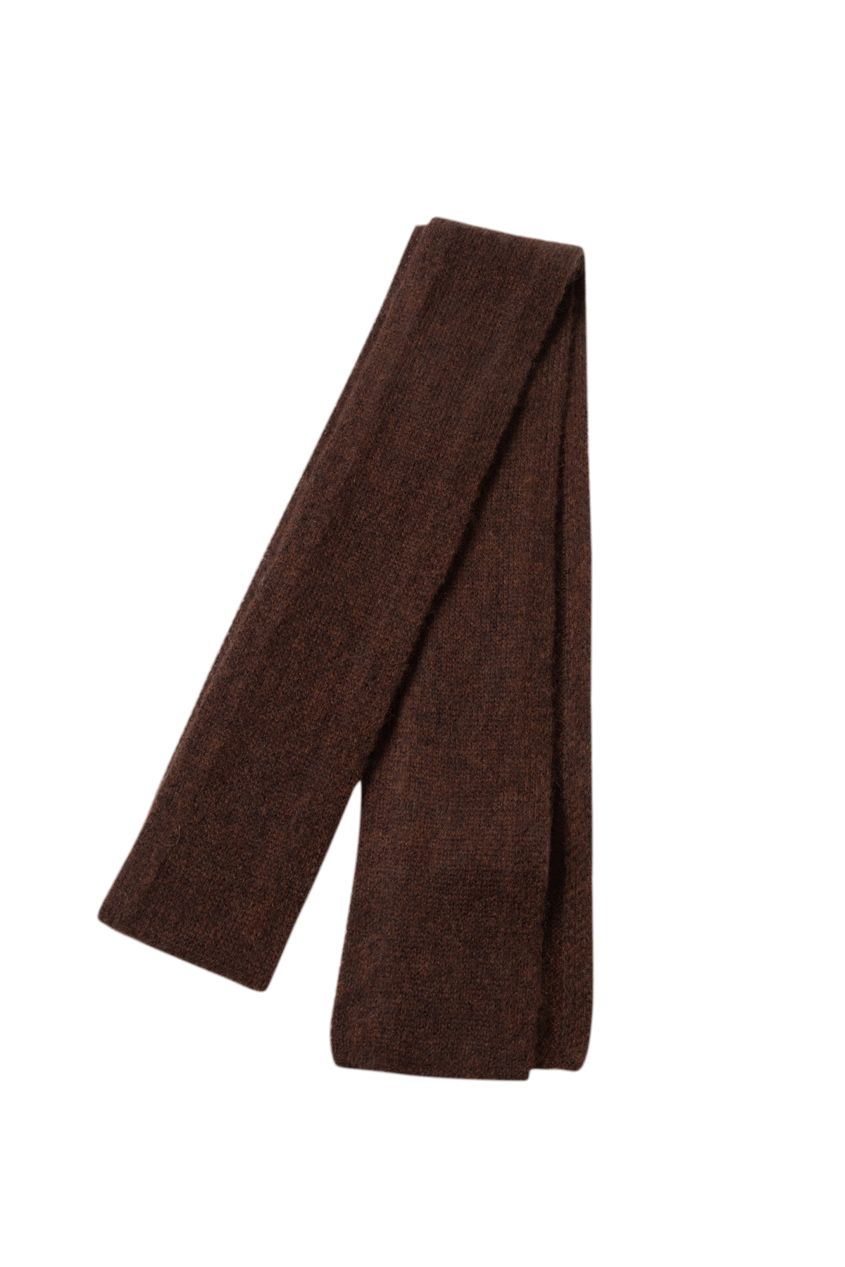 Cashmere-Silk Ribbed Skinny Scarf
