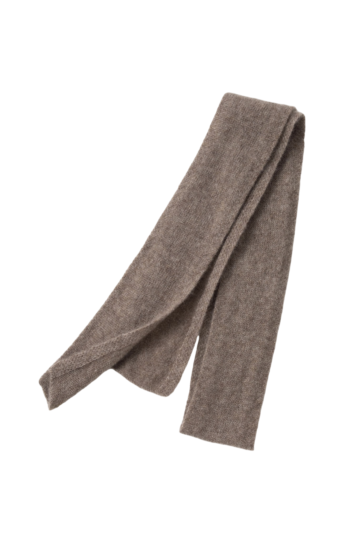 Cashmere-Silk Ribbed Skinny Scarf