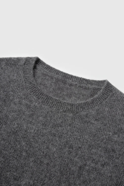 Load image 1 in gallery view. Cashmere-Silk Crewneck Knit Sweater