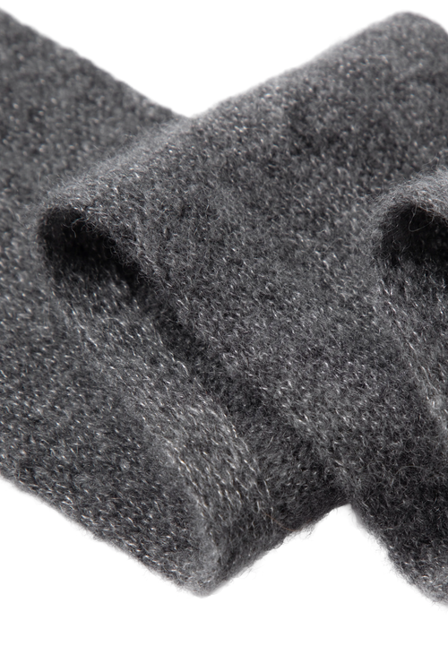 Load image 1 in gallery view. Cashmere-Silk Ribbed Skinny Scarf