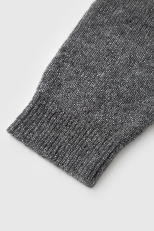 Load image 1 in gallery view. Cashmere-Silk Crewneck Knit Sweater