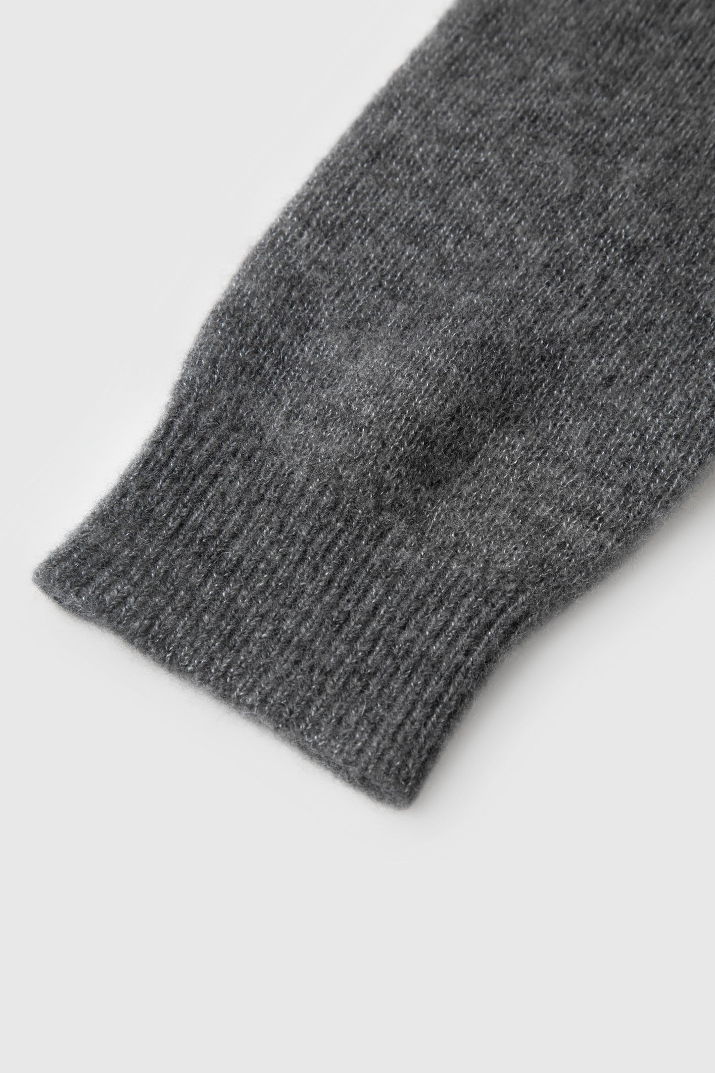 Brushed Cashmere-Silk V-Neck Sweater