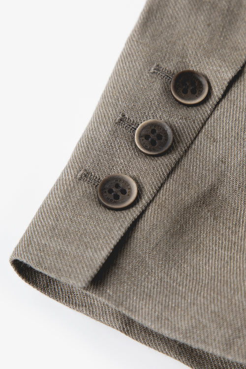 Load image 1 in gallery view. Linen Double-Breasted Blazer