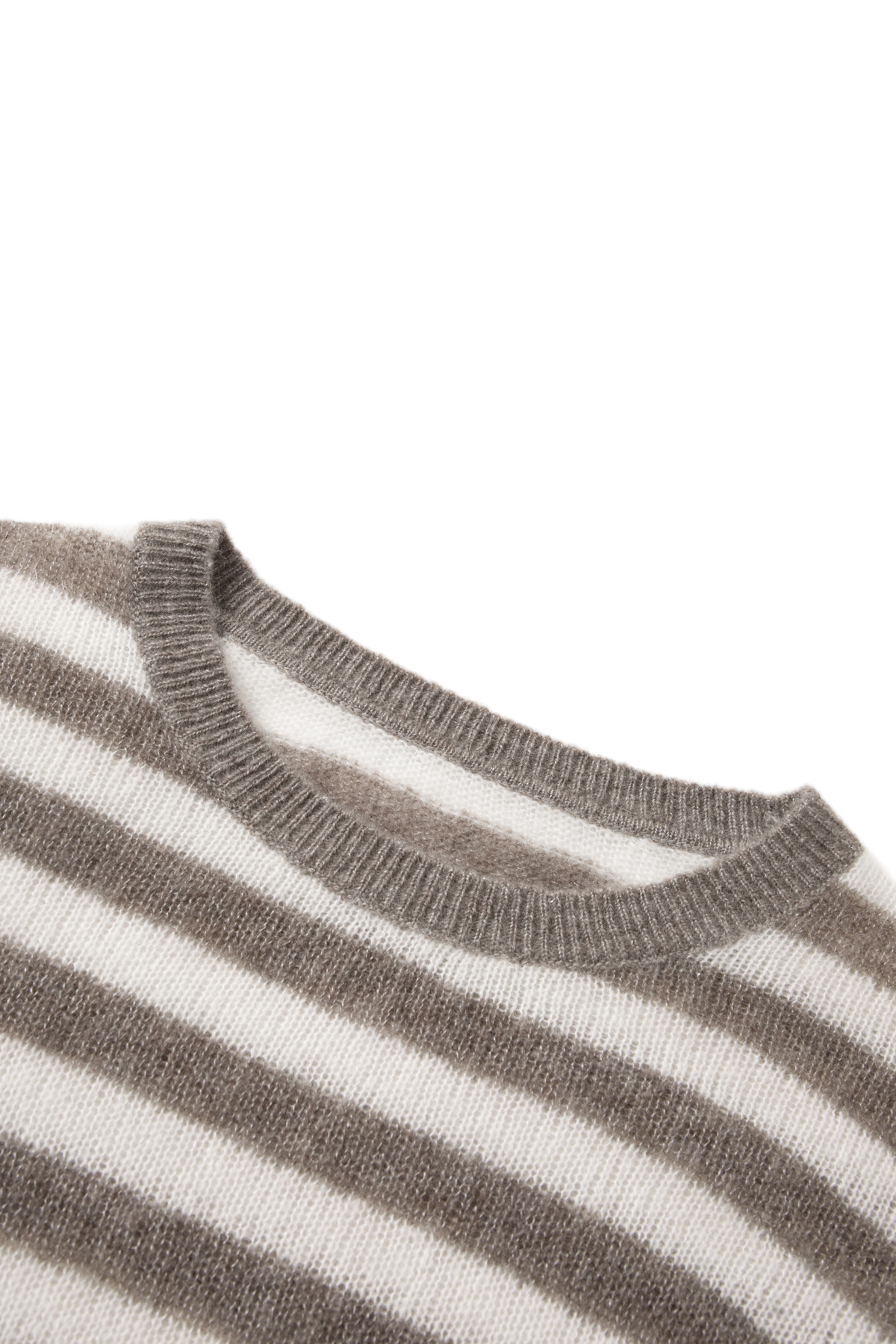 Striped Cashmere Crewneck Sweater