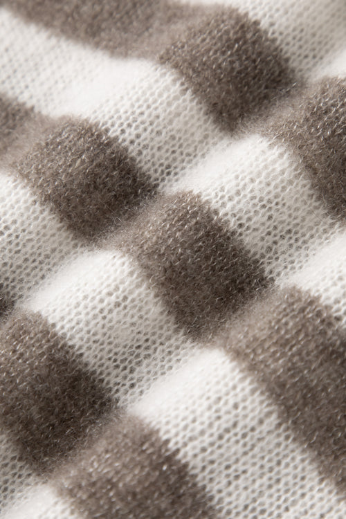 Load image 1 in gallery view. Striped Cashmere Crewneck Sweater