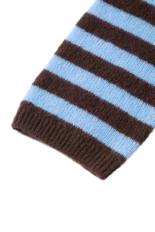 Load image 1 in gallery view. Striped Cashmere Crewneck Sweater