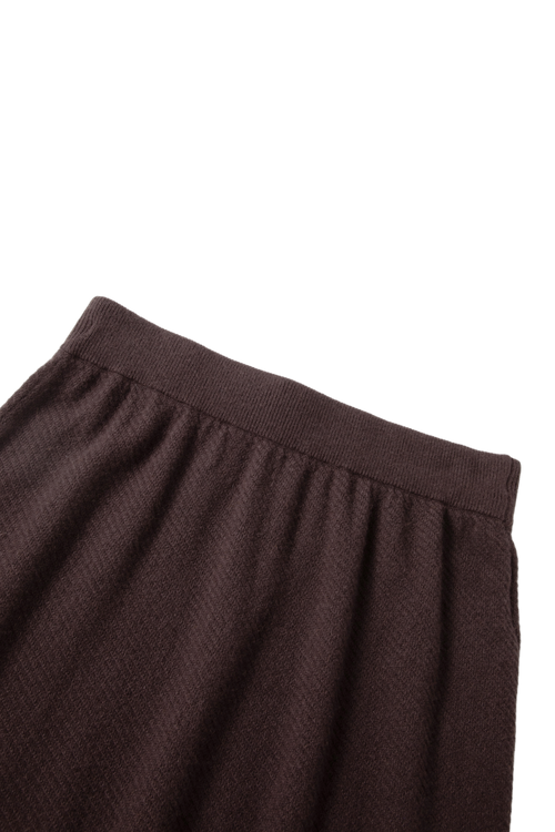 Load image 1 in gallery view. Pleated Cashmere Knit Skirt