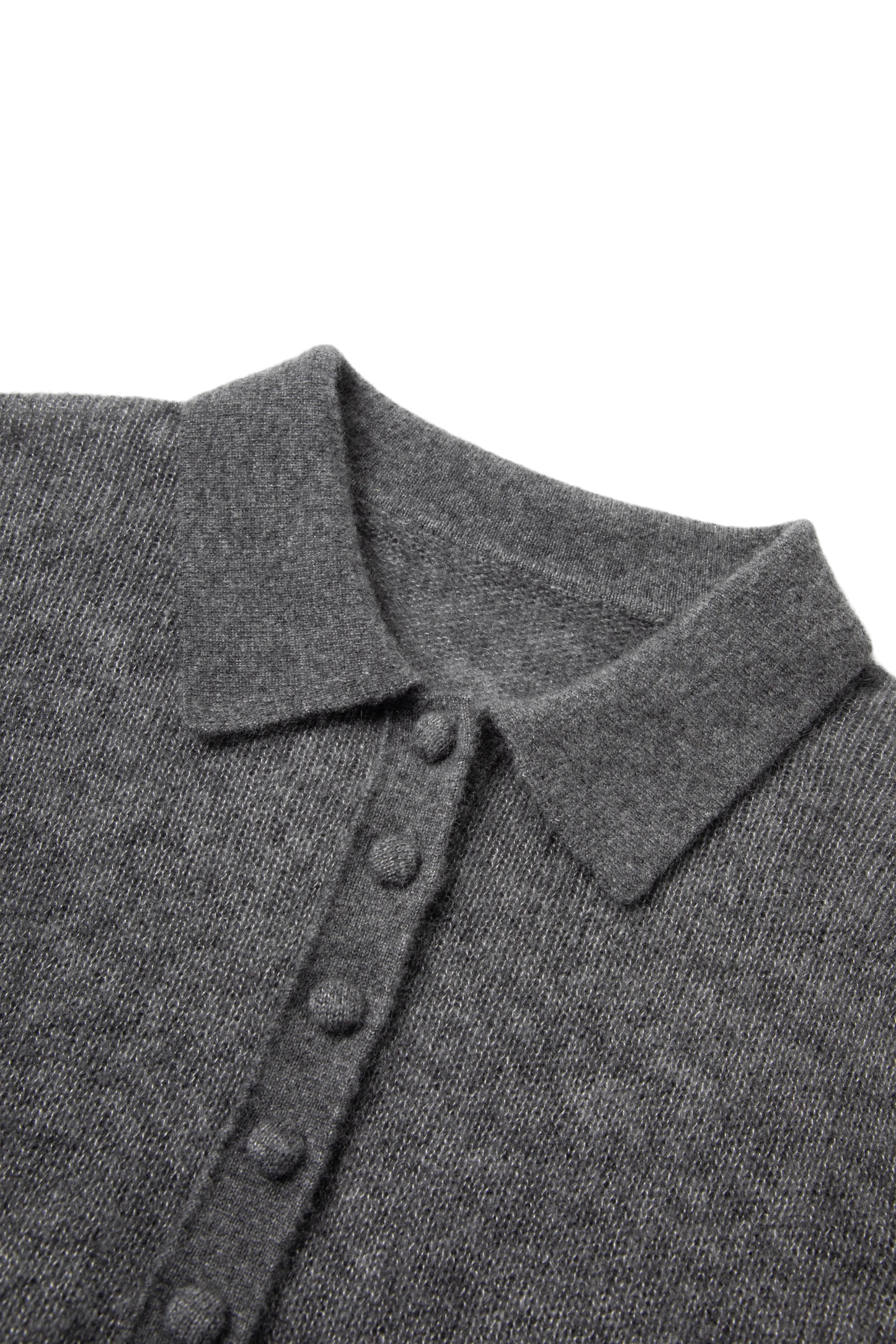Relaxed Cashmere-Silk Polo Sweater