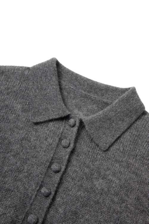 Load image 1 in gallery view. Relaxed Cashmere-Silk Polo Sweater