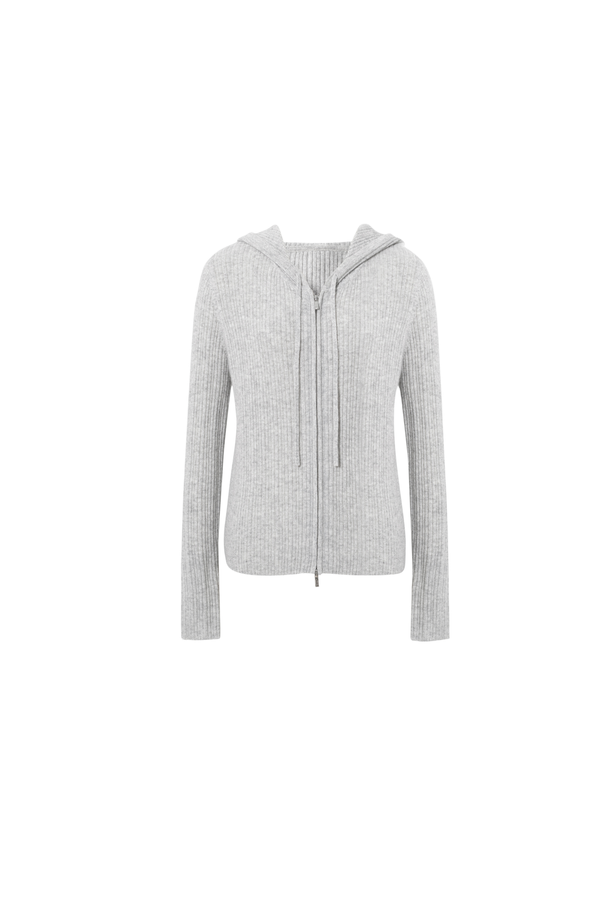 Cashmere Zip-Up Hooded Sweater