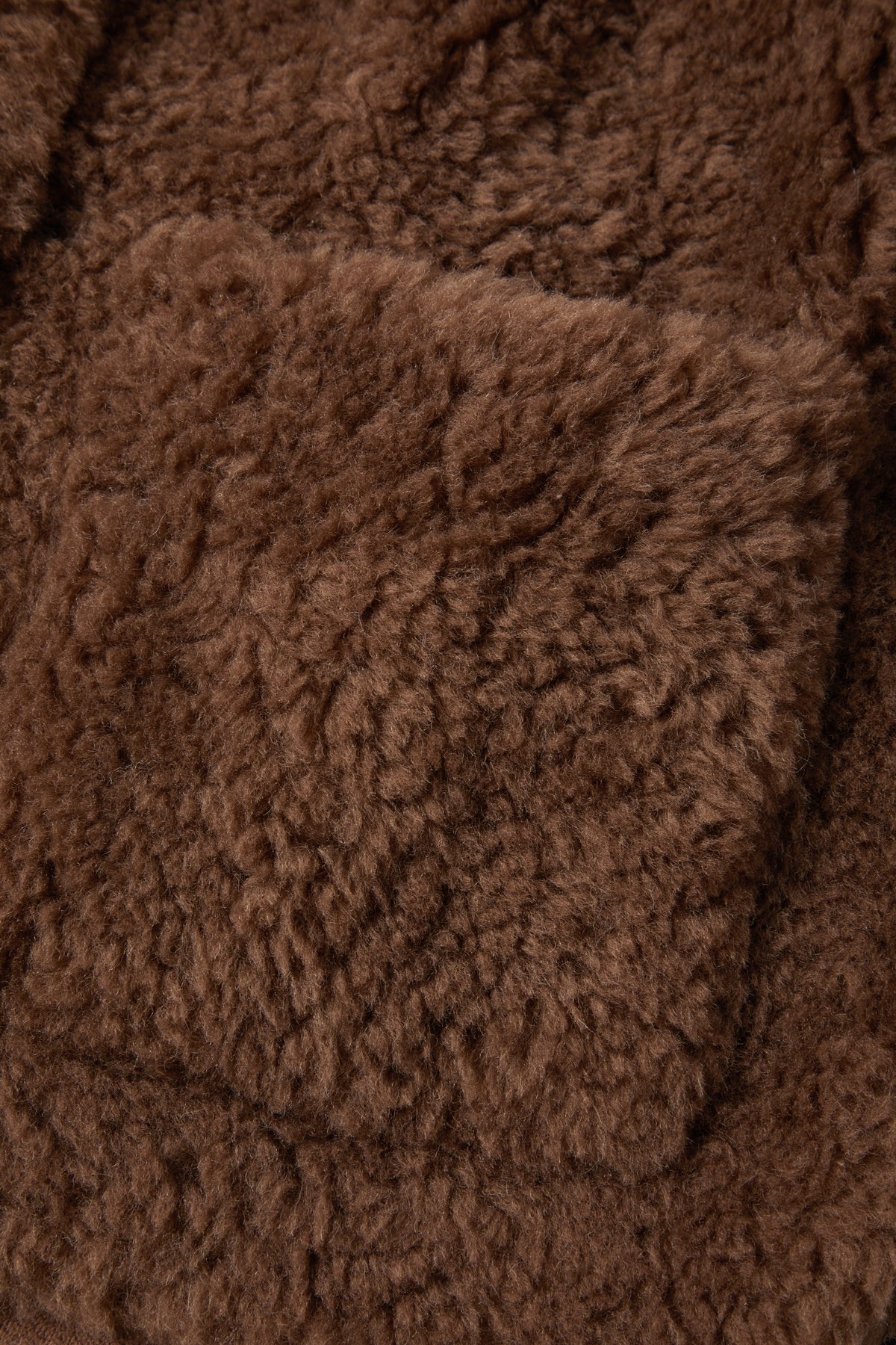Pure Wool Shearling Jacket with Structured Collar