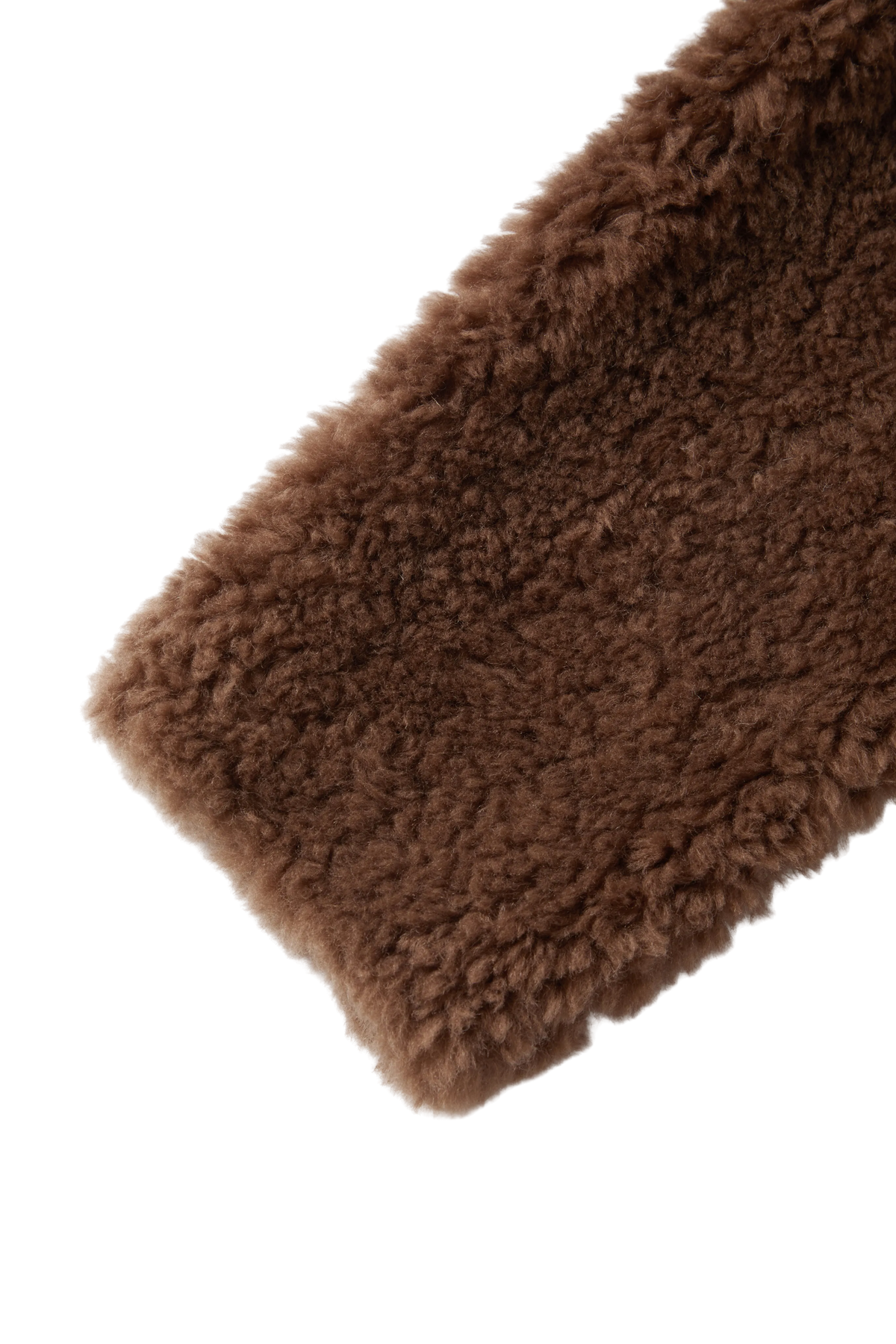 Pure Wool Shearling Jacket with Structured Collar