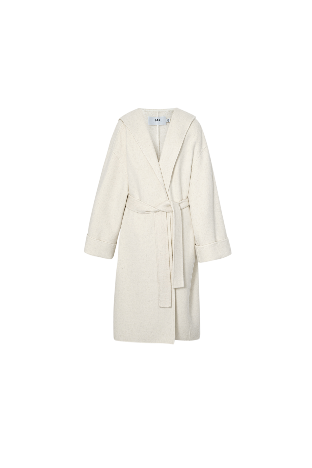 Hooded Belted Wool-Alpaca Coat