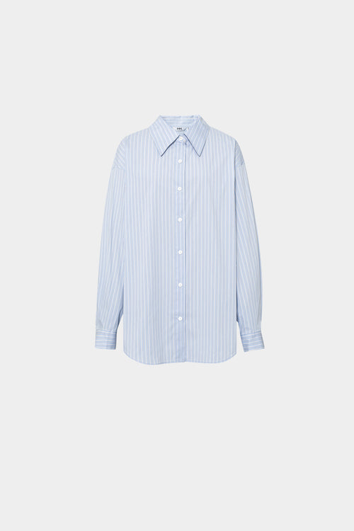 Load image 1 in gallery view. Striped Cotton-Blend Shirt