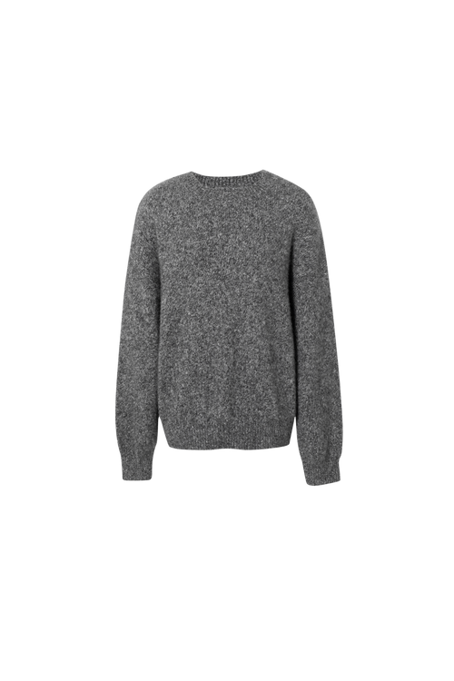 Load image 1 in gallery view. Textured Cashmere-Silk Crewneck Sweater