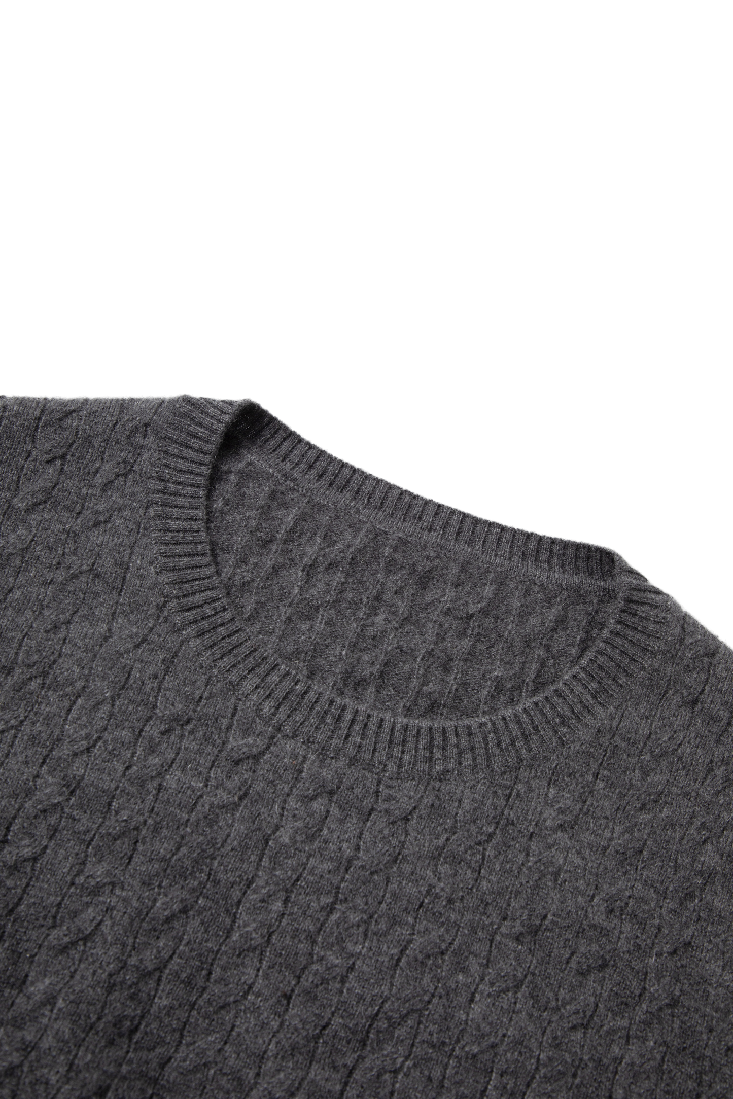 Textured Cashmere Crewneck Sweater
