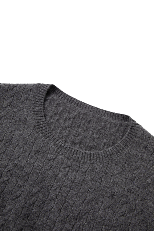 Load image 1 in gallery view. Textured Cashmere Crewneck Sweater