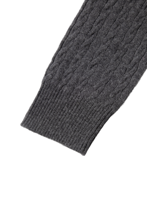 Load image 1 in gallery view. Textured Cashmere Crewneck Sweater