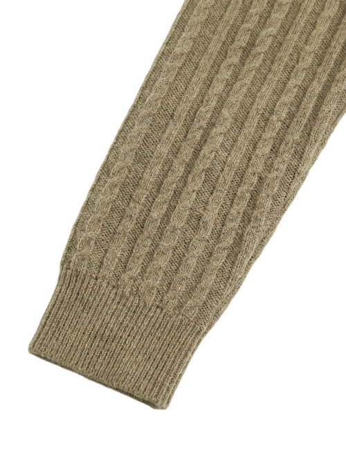 Load image 1 in gallery view. Ribbed Collared Cashmere Sweater