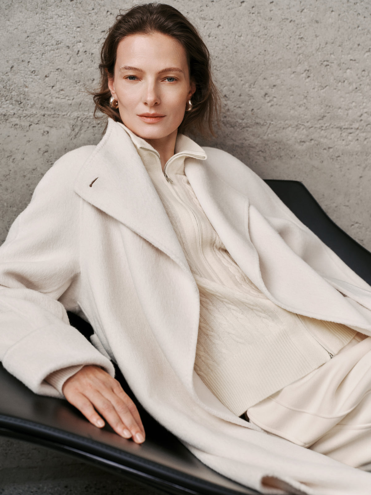 Belted Wool-Cashmere Coat