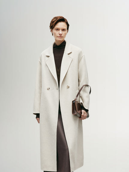 Lapel Collar Wool Blend Coat