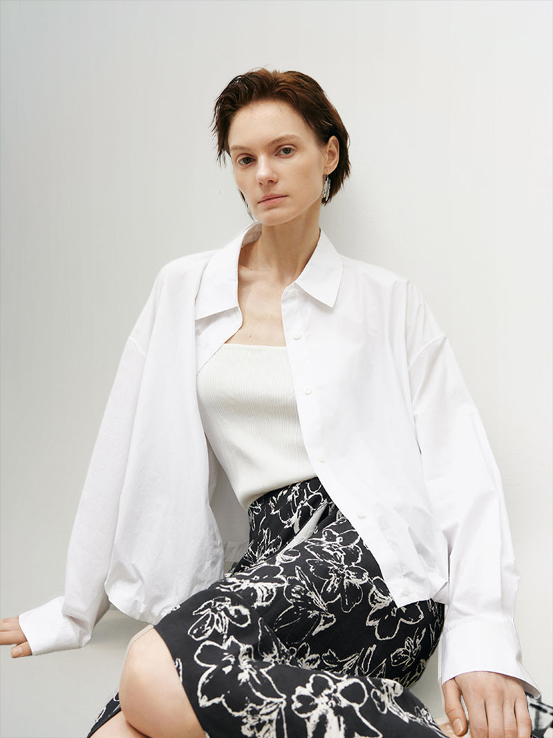 Oversized Pure Cotton Shirt