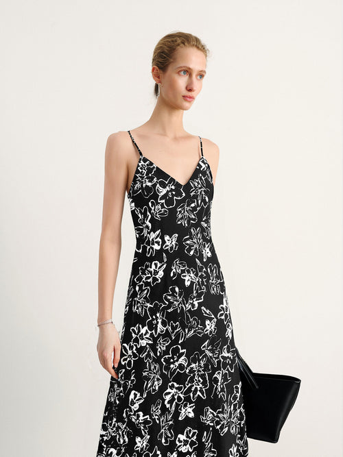 Load image 1 in gallery view. Floral Lyocell Slip Dress