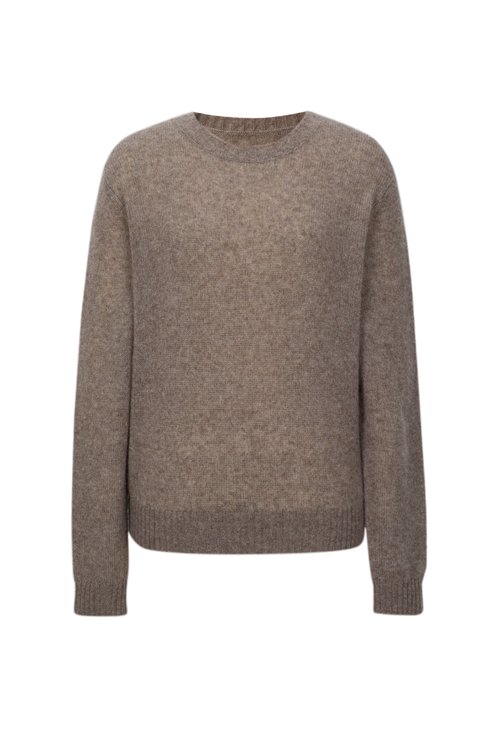 Load image 1 in gallery view. Lightweight Cashmere-Silk Crewneck Sweater