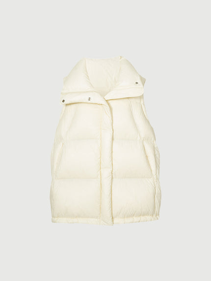 Lapel Puffer Vest - MEILLEUR MOMENT OFFICIAL STORE NEW YORK 
