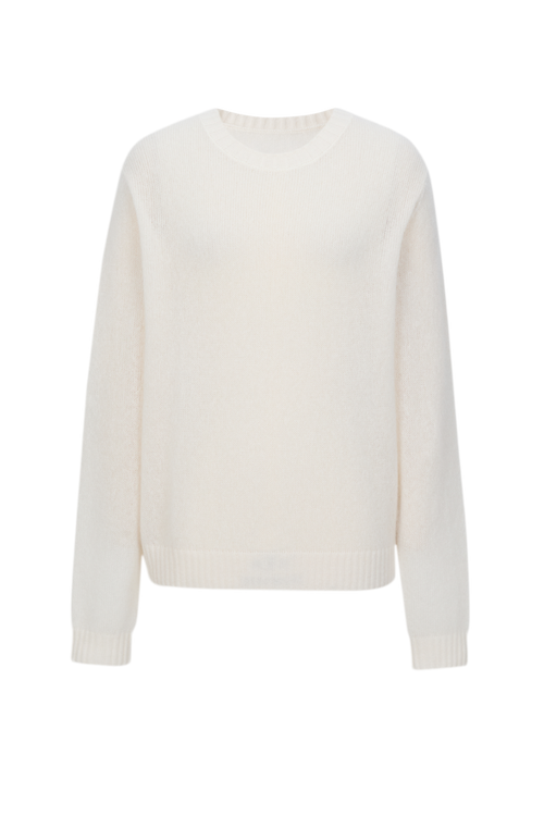Load image 1 in gallery view. Lightweight Cashmere-Silk Crewneck Sweater