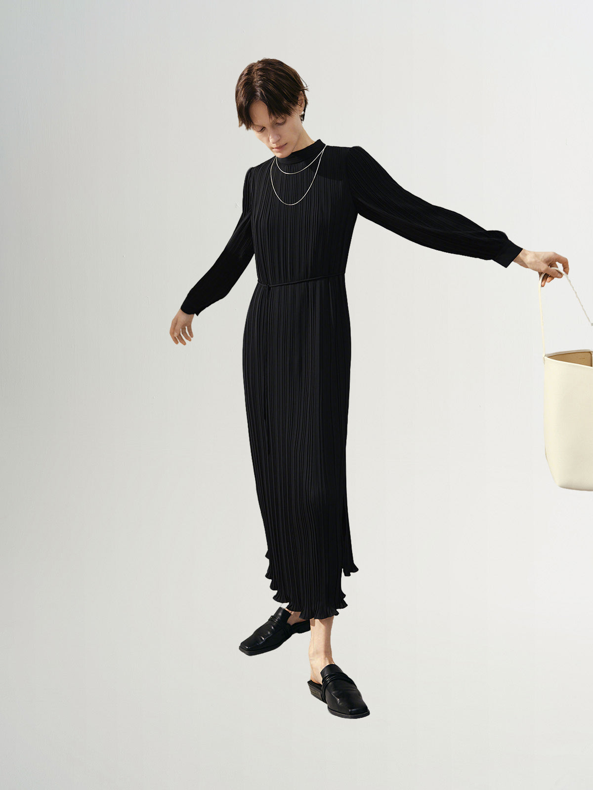 Mock Neck Dress S