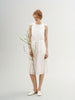 Stand Collar Sleeveless Dress
