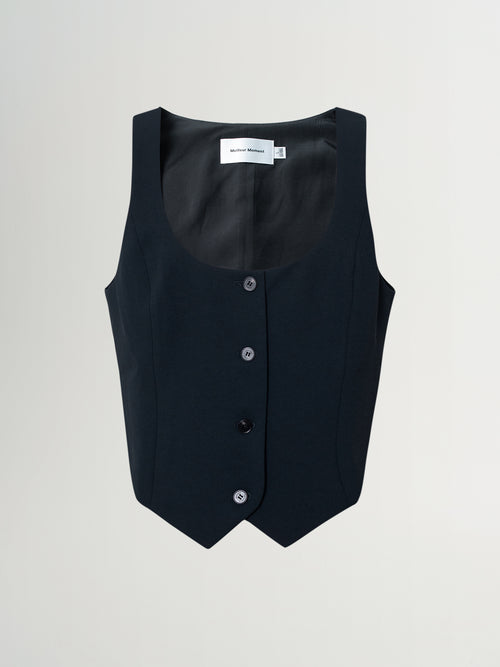Load image 1 in gallery view. U-Neck Sleeveless Vest